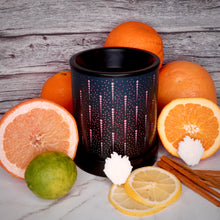 Load image into Gallery viewer, The Lion's Den Candle Company 100% Soy and Refills Hand Made White and Gold Black and Silver Wax Melts Sunshine