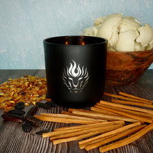 Load image into Gallery viewer, The Lion's Den Candle Company Boardwalk 100% Soy Candles and Refills White and Gold Black and Silver