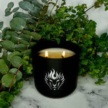 Load image into Gallery viewer, The Lion's Den Candle Company Eucalyptus Mint 100% Soy Candles and Refills White and Gold Black and Silver