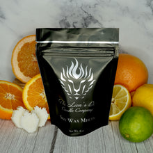 Load image into Gallery viewer, Citrus Blast 4 oz Wax Melts Tarts The Lion’s Den Candle Company