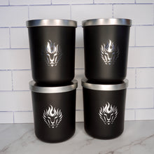 Load image into Gallery viewer, The Lion's Den Candle Company Subscribe and Save 100% Soy Candles Every Month 16 oz Black and Silver