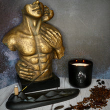 Load image into Gallery viewer, The Lion's Den Candle Company Namaste 100% Soy Candles and Refills White and Gold Black and Silver