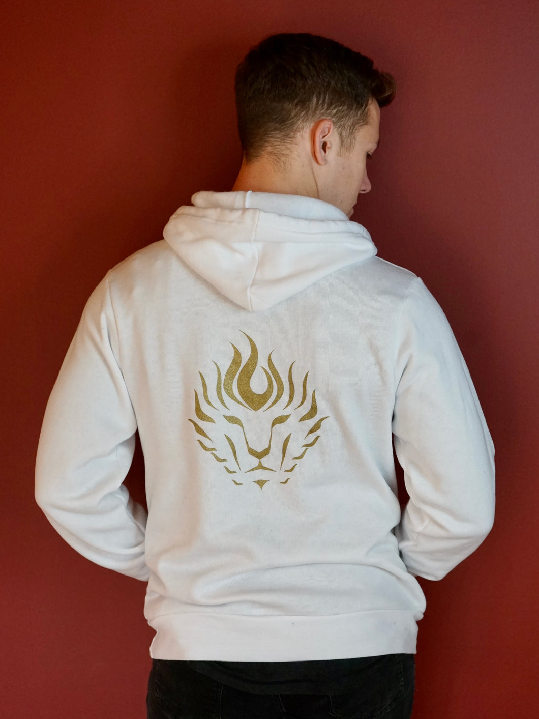 White and Gold Hoodie
