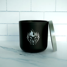 Load image into Gallery viewer, The Lion's Den Candle Company Bliss 100% Soy Candles and Refills White and Gold Black and Silver