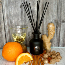 Load image into Gallery viewer, The Lion's Den Candle Company 5 oz Reed Diffuser and Refills White and Gold Black and Silver Serenity