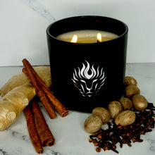 Load image into Gallery viewer, Ginger and Spice Soy Candle with Ginger Cinnamon Clove Nutmeg 12 oz 80 Hour Candle Double Wick