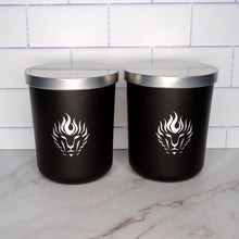 Load image into Gallery viewer, The Lion's Den Candle Company Subscribe and Save 100% Soy Candles Every Month 16 oz Black and Silver
