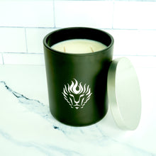 Load image into Gallery viewer, The Lion's Den Candle Company Peppermint Mocha 100% Soy Candles and Refills White and Gold Black and Silver