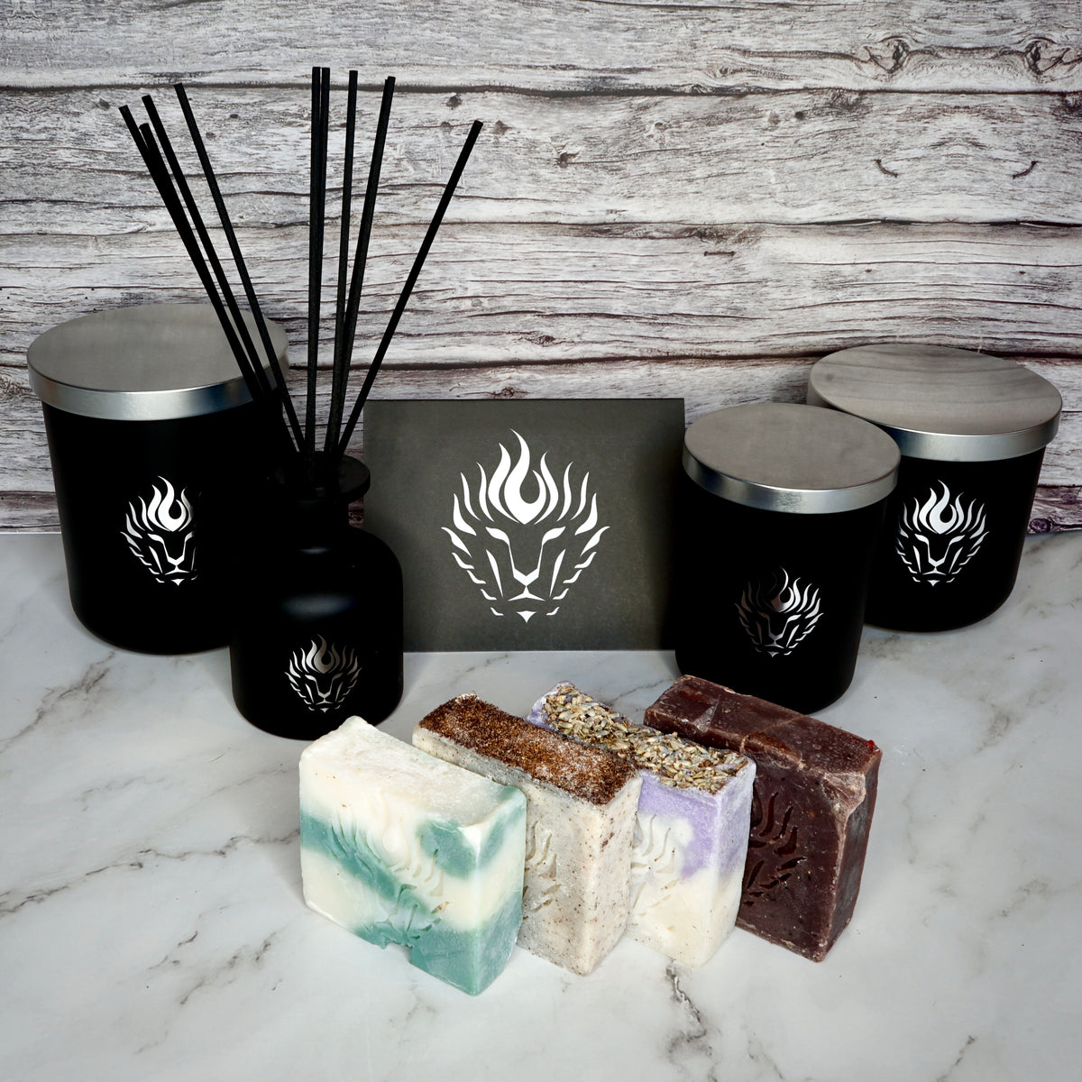 The Lion's Den Candle Company Soaps 100% Soy Candles, Reed Diffusers, Wax Melts Gift Cards, Note Cards