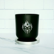 Load image into Gallery viewer, The Lion&#39;s Den Candle Company Bliss 100% Soy Candles and Refills White and Gold Black and Silver
