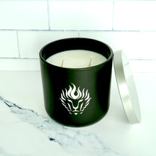 Load image into Gallery viewer, The Lion&#39;s Den Candle Company Candied Chestnuts 100% Soy Candles and Refills White and Gold Black and Silver
