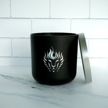 Load image into Gallery viewer, The Lion&#39;s Den Candle Company Rosemary Pine 100% Soy Candles and Refills White and Gold Black and Silver

