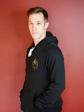 Load image into Gallery viewer, Black and Gold Hoodie
