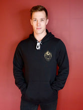 Load image into Gallery viewer, Black and Gold Hoodie
